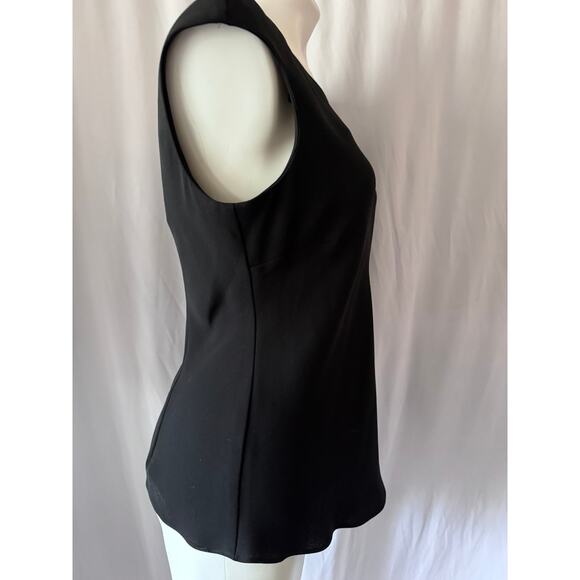 S.L. Fashions Black Strappy Back Blouse - Size 12 - Picture 4 of 8